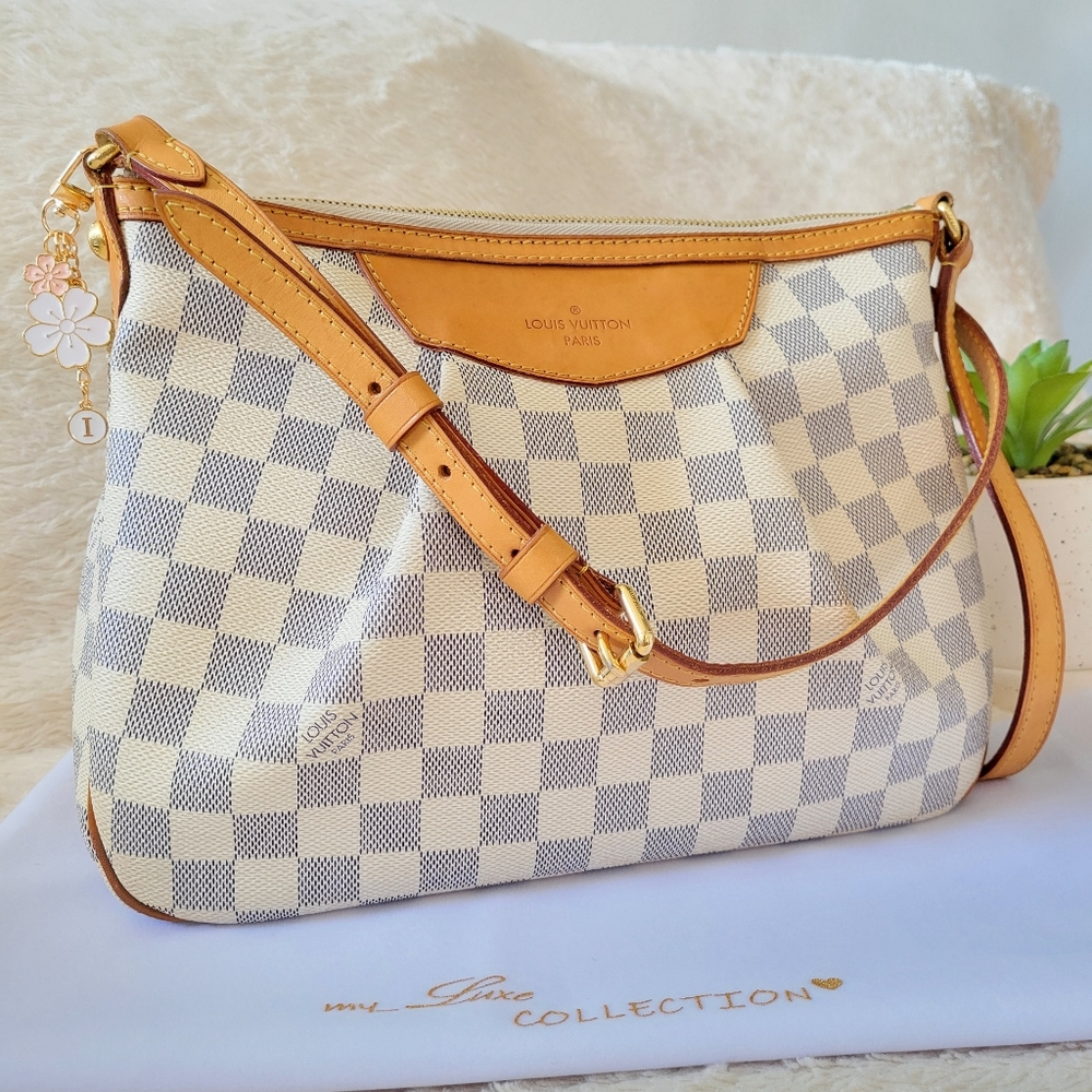 Discontinued ❤ Authentic LV Siracusa PM Damier Azur Crossbody Bag